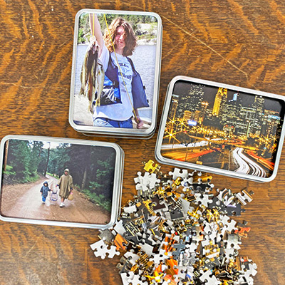 Photo Puzzles With Gift Tin